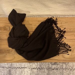 100% cashmere black shawl/wrap